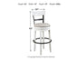 Valebeck Tall UPH Swivel Barstool(1/CN)