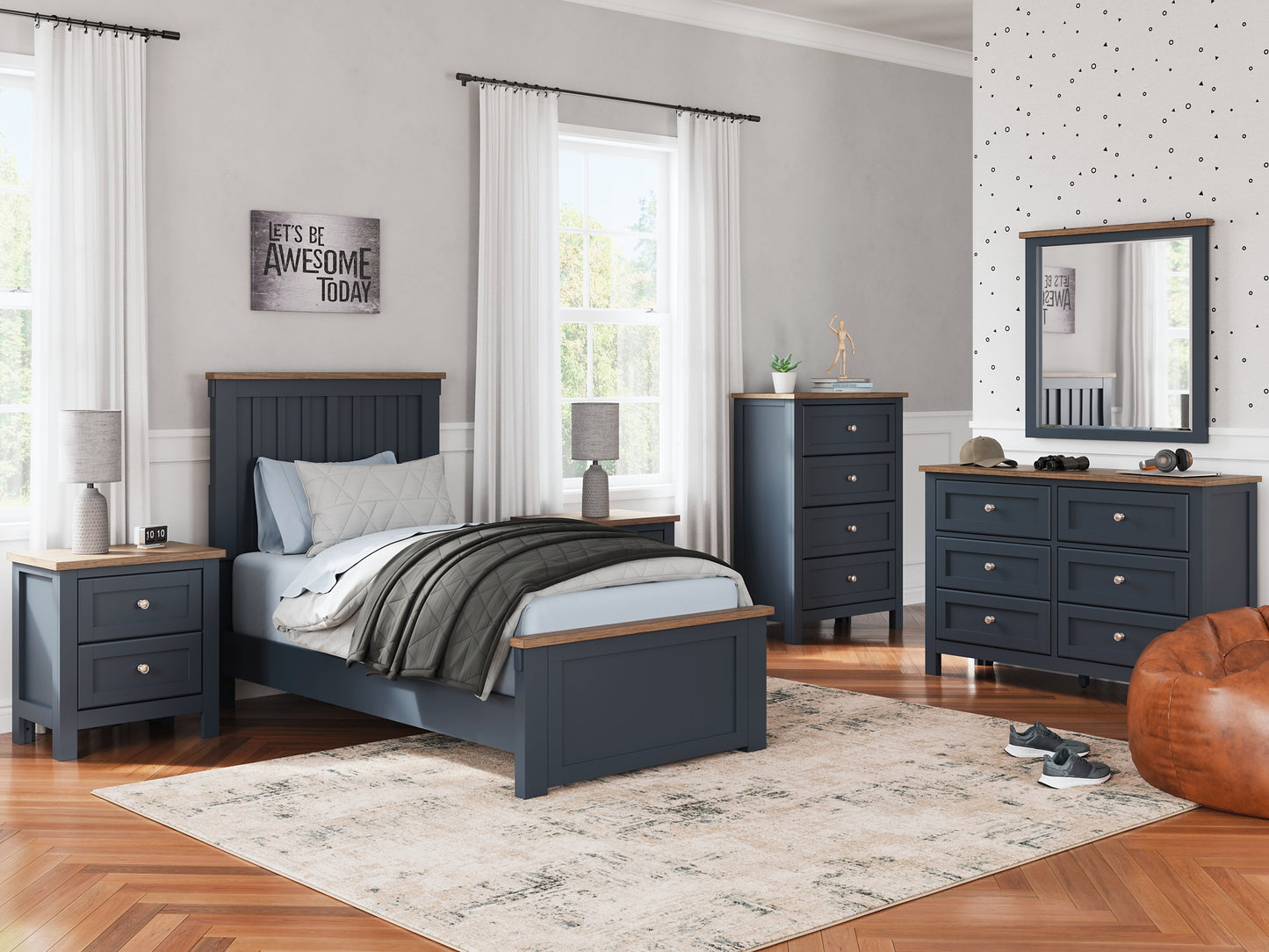 Landocken  Panel Bed