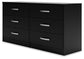 Finch Six Drawer Dresser