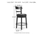 Valebeck UPH Swivel Barstool (1/CN)