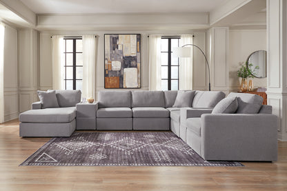 Modmax 8-Piece Sectional with Chaise and Storage Consoles