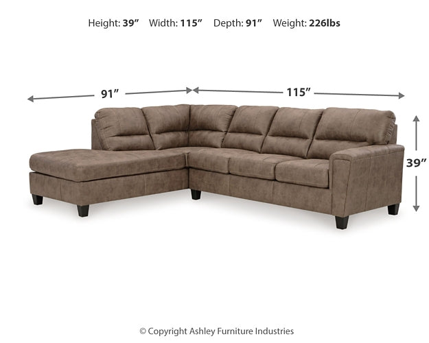 Navi 2-Piece Sectional Sofa Chaise